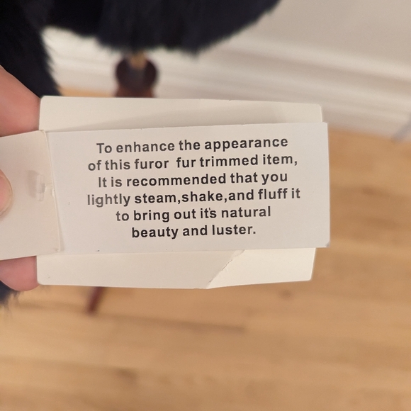 Adrienne Landau Navy Blue Rabbit Fur Jacket - Picture 8 of 16